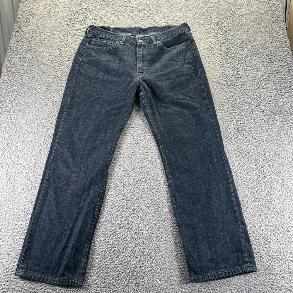 Levi's 514 Jeans‎ Mens 36x30 Blue Cotton Denim Straight Leg Outdoor Workwear